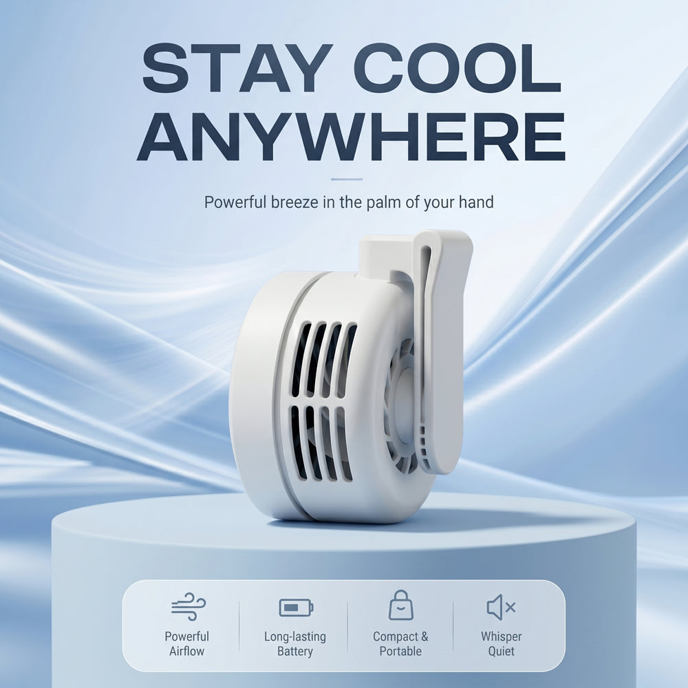 Nabhyaam™ Portable Ultra Quiet Mini Bladeless Fan